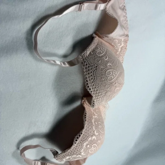 Rene Rofe 38DD Blush Floral Lace Demi Bra Convertible Underwire New Without Tags - Picture 10 of 10
